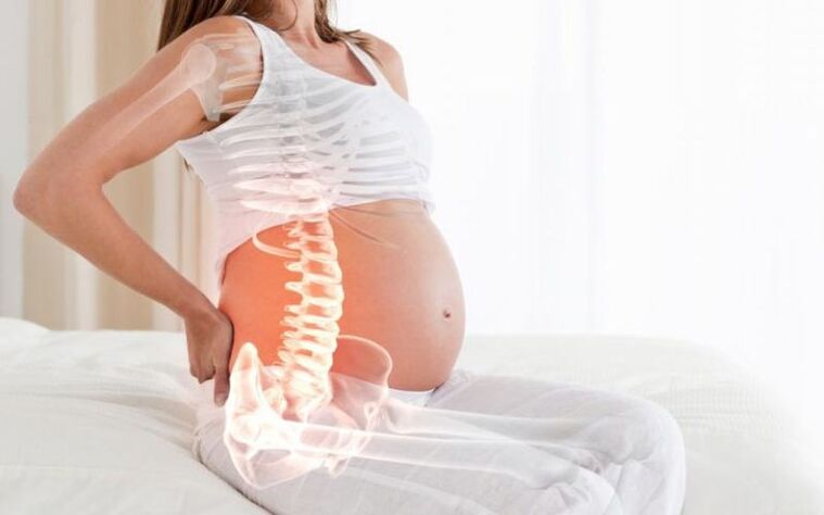 Οι έγκυες γυναίκες έχουν πόνο στη σπονδυλική στήλη μεταξύ των ωμοπλάτων λόγω της αυξημένης πίεσης στους μύες της πλάτης