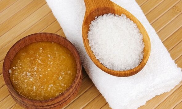 μέλι και αλάτι για τη θεραπεία της αρθροπάθειας του γόνατος